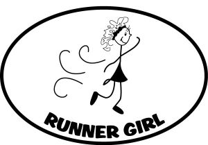 The Runner Girl Sticker-0