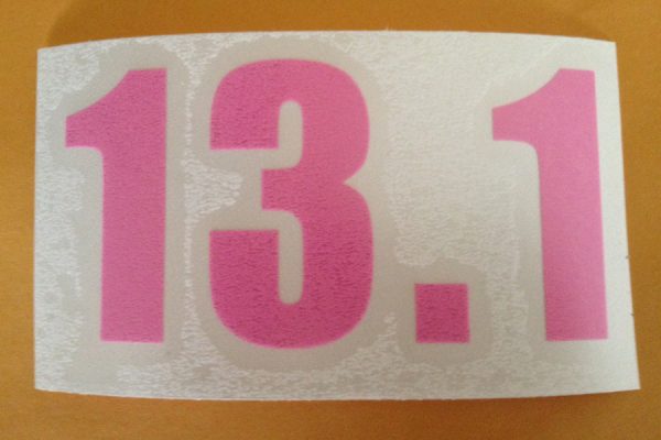13.1 Vinyl sticker in Pink-507