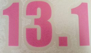 13.1 Vinyl sticker in Pink-0