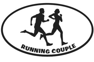 Running Couple Sticker-0