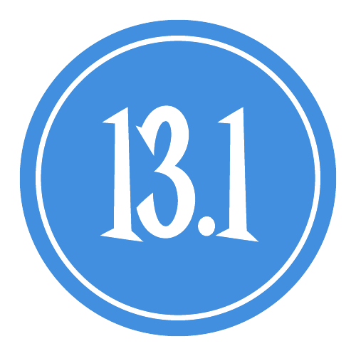13.1 Sticker – 2.5" Circle (Blue)-0