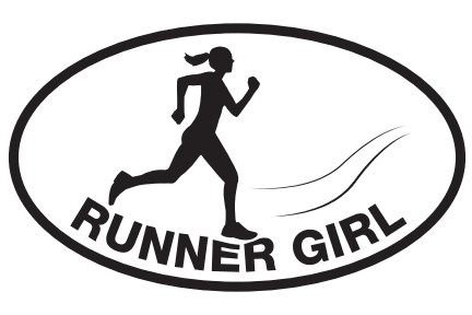 Runner Girl Sticker #2-0