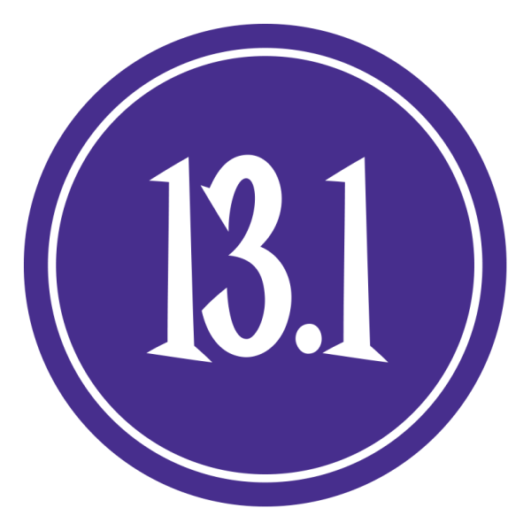 13.1 Sticker – 2.5" Circle (Violet)-830