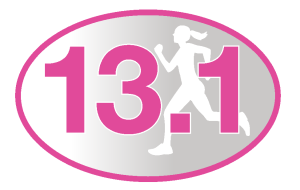 13.1 Pink Runner Girl Sticker-0