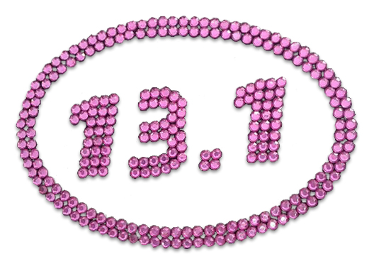 13.1 Pink Bling Sticker-0
